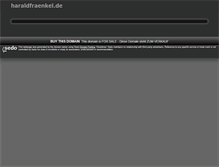 Tablet Screenshot of haraldfraenkel.de